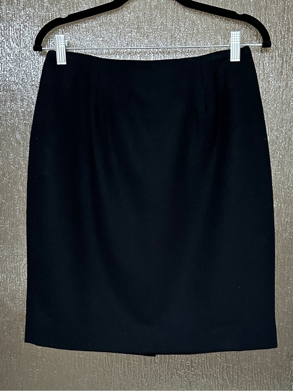 Requirements Black Wool Pencil Skirt Size 10 Classic Career Lined Knee Length